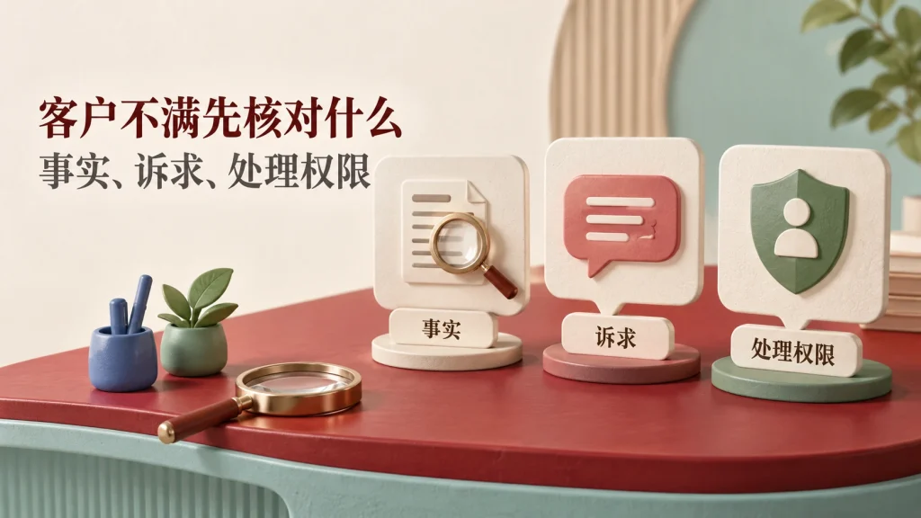 旺商聊客户不满怎样核对：事实、诉求与处理权限分开记录的原创封面